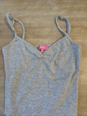 Edikted light gray Makena Cinched Tank Top